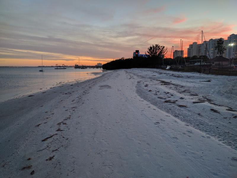 Beach near our hotel on the first night